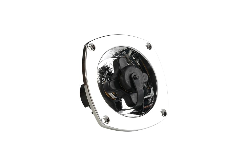 SEAFLO Wall Mount Pressure Regulated Water Inlet (Chrome)
