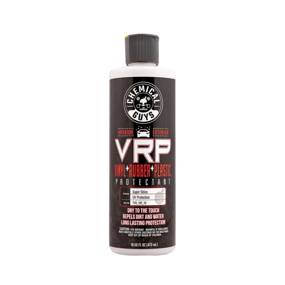 Chemical Guys VRP Vinyl, Rubber, and Plastic Dressing - Tire Dressing, Non-Greasy, Dry-to-the-Touch Shine for Tires, Trim, and More, Safe for Cars, Trucks, SUVs, RVs & More - 16 oz