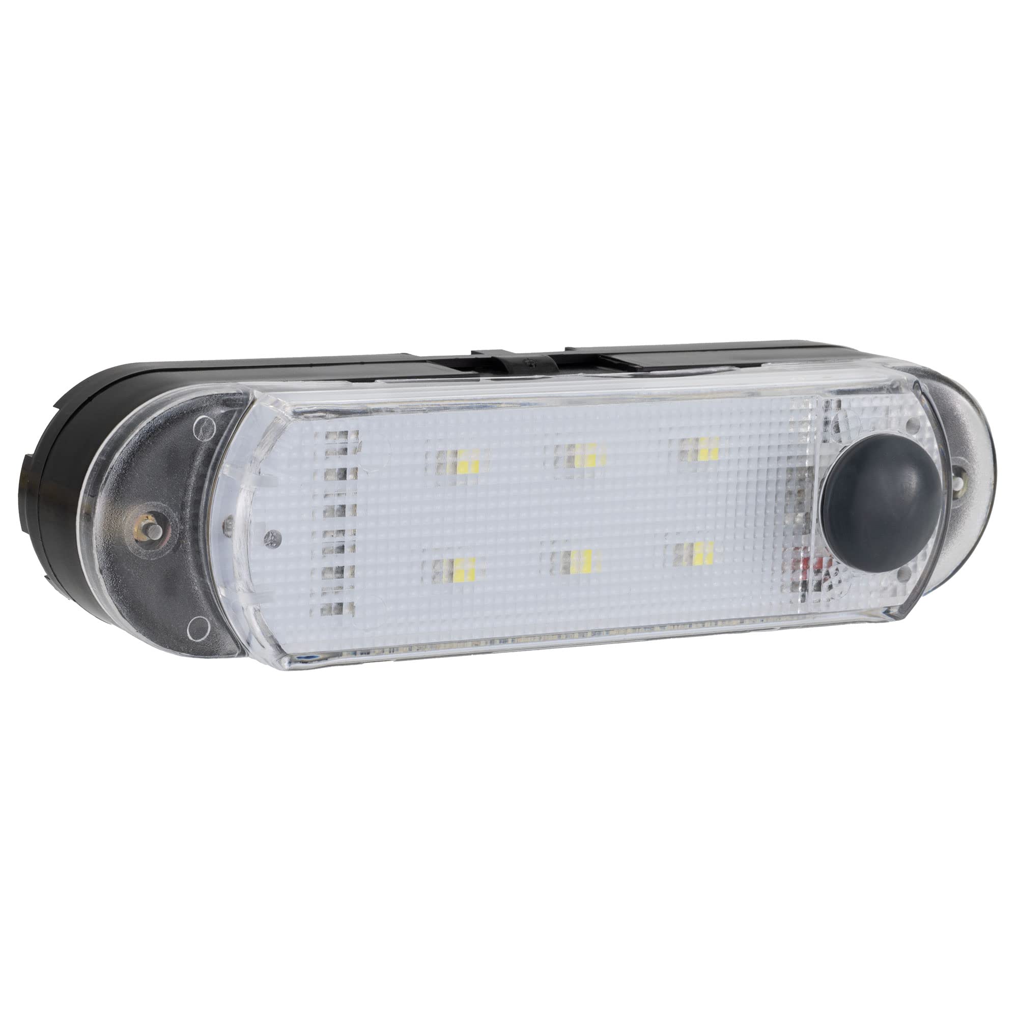 RecPro RV LED 4 1/2" Surface Mount Dome Light Battery Powered with Switch