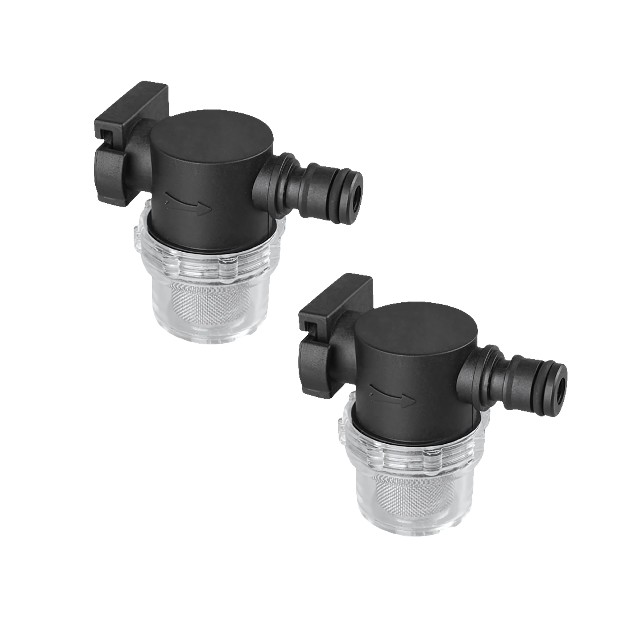 SEAFLO Inline Water Pump Filter 35S01-5/8" Female Quick Attach & 5/8" Hose Barb, 50 MeshSteel Strainer with Plastic Shell, Fits SEAFLO 35 Series Pumps, RV, Marine, Agriculture, Lawn Care (2-Pack)