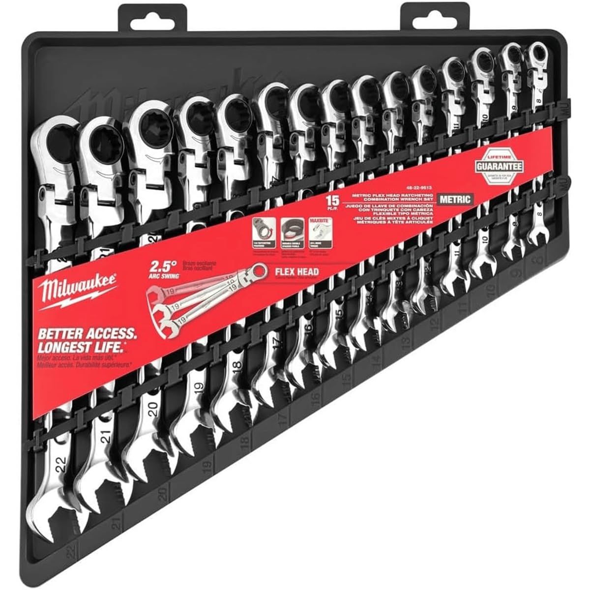 Milwaukee 15 Piece Metric Flex Head Wrench Set