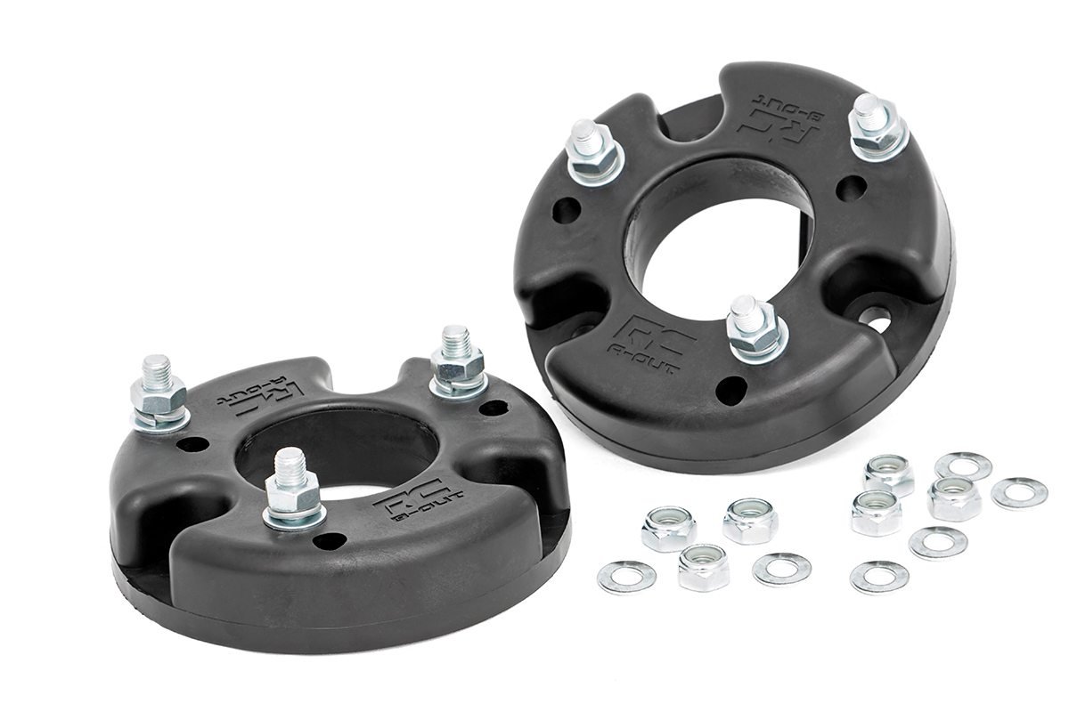 Rough Country 2" Leveling Kit for Ford F-150 (2009-2026) & Ford Raptor (2017-2018) - Bolt-on Strut Spacer, Fits up to 33" Tires