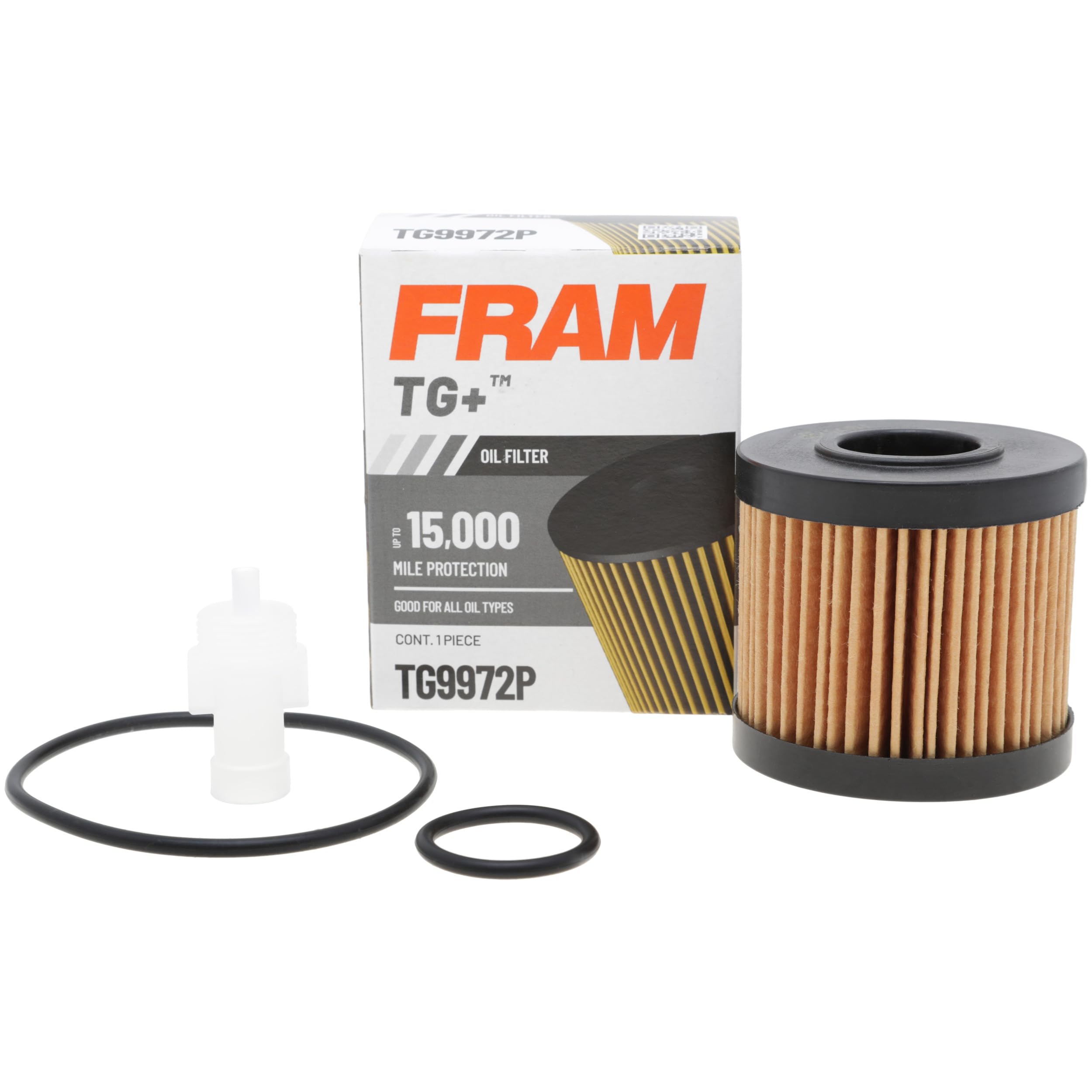 FRAM TG+ Replacement Oil Filter TG9972P, Designed for Interval Full-Flow Changes Lasting Up to 15K Miles for Select Vehicle Model Years