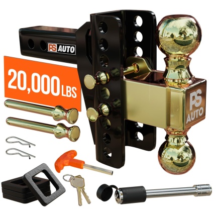 Adjustable Gooseneck Drawbar Trailer Hitch - 20,000 LBS