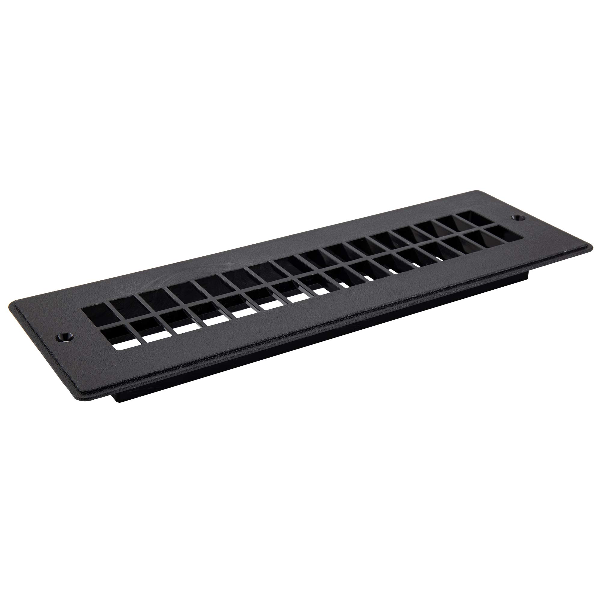 RecPro RV Floor Register | RV Stationary Vent Cover | 2-1/4" x 10-1/8" Insert | Undampered Duct (Black)