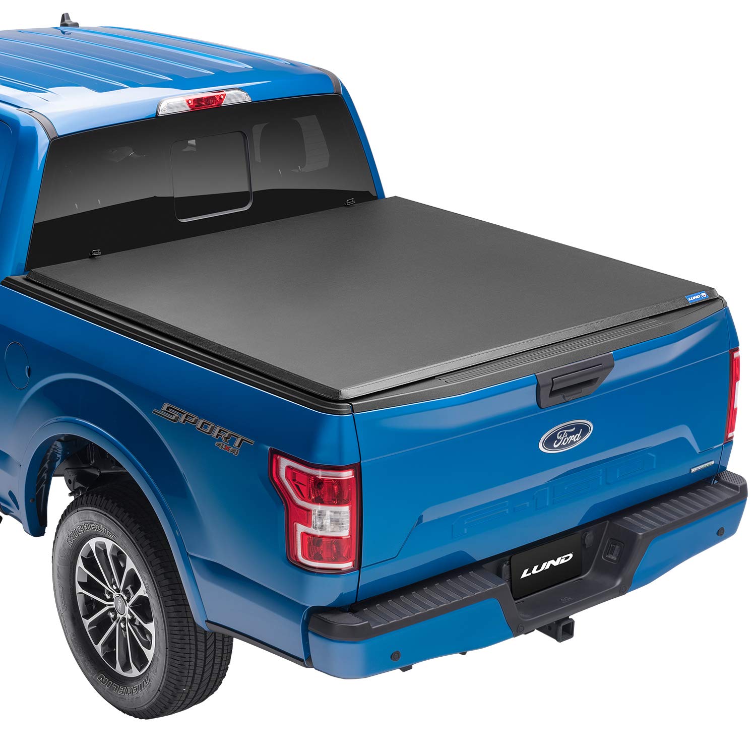 Lund Hard Tri-Fold Hard Folding Truck Bed Tonneau Cover | 969352 | Fits 2017 - 2023 Ford Super Duty 6' 10" Bed (81.9")